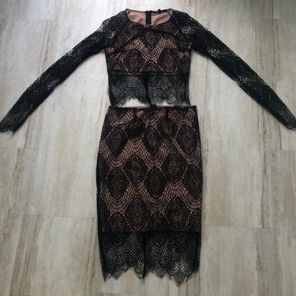 Olivaceous Skirt Set